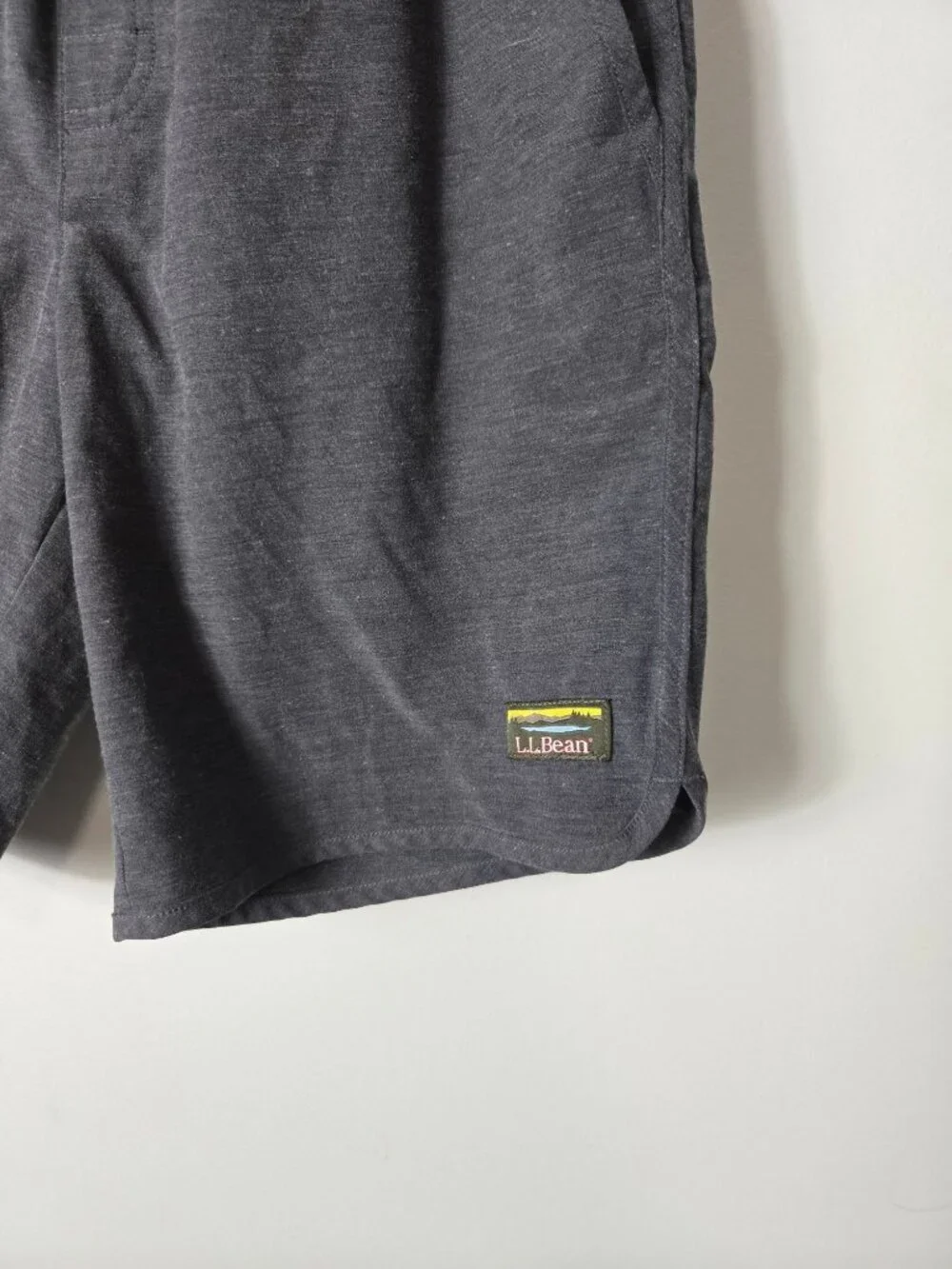 L.L. Bean Men's All-Adventure Gray Swim Shorts Lined Size S UPF 50+ Trunks